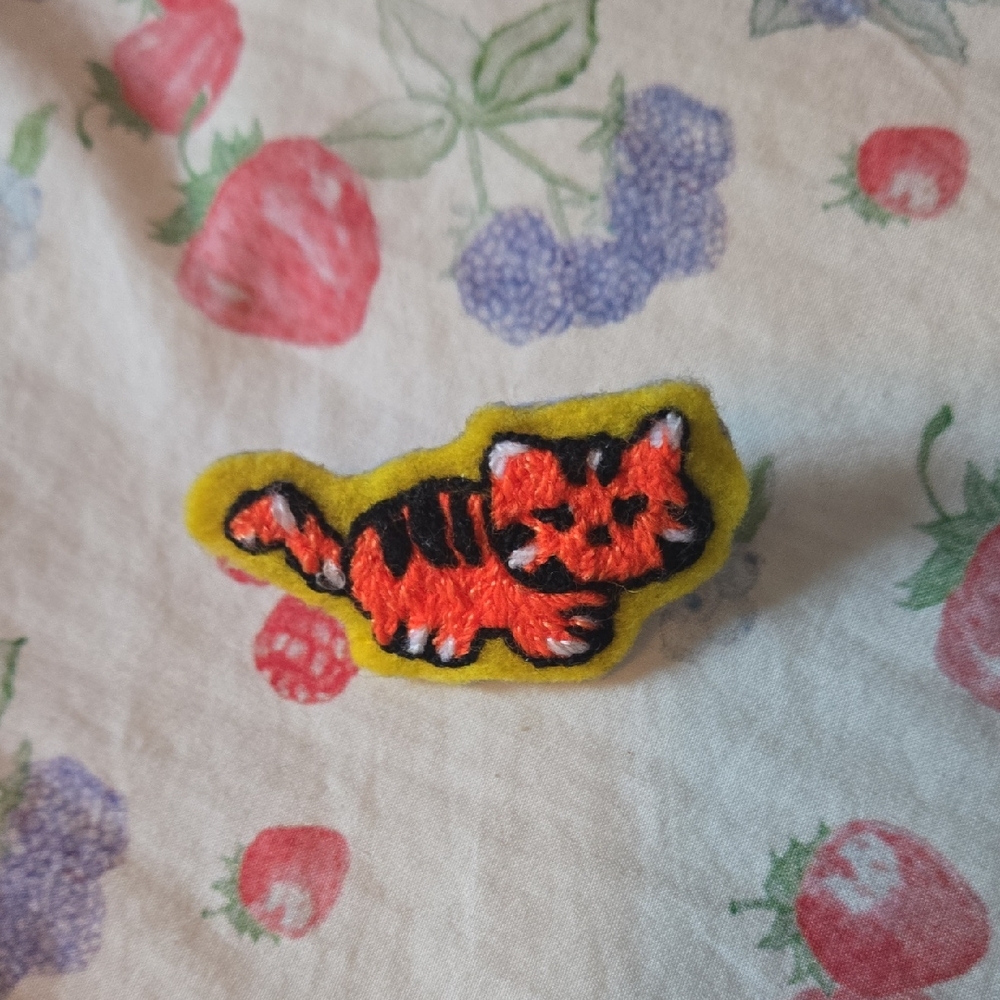 Tiger Pin Handmade